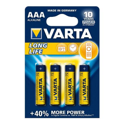 Μπαταρίες Alkaline Varta Longlife AAA LR03 (4 τεμ.)