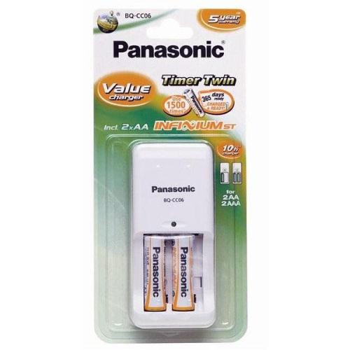 Φορτιστής Μπαταριών Panasonic BQ-CC06 έως 2τεμ ΑΑ/ΑΑΑ Μπαταρίες