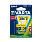 Μπαταρίες Επαναφορτιζόμενες Varta AAA 1000mAh NiMH 1.2V Ready2Use (2 τεμ.)