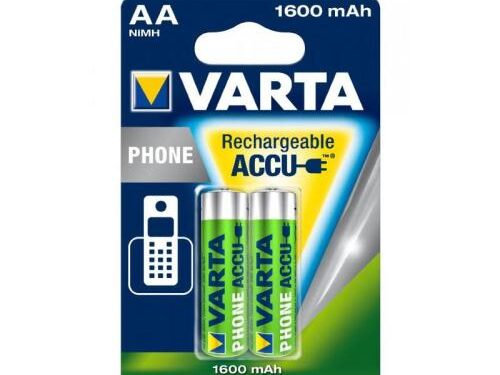 Μπαταρίες Επαναφορτιζόμενες Varta AA 1600mAh NiMH Phone Power (2 τεμ.)