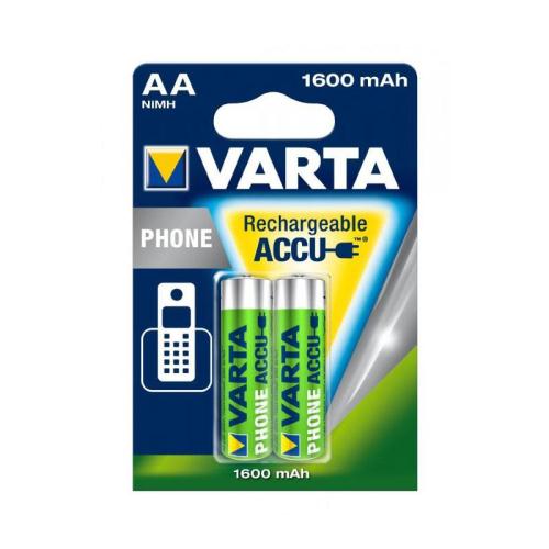 Μπαταρίες Επαναφορτιζόμενες Varta AA 1600mAh NiMH Phone Power (2 τεμ.)