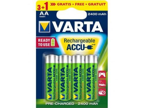 Μπαταρίες Επαναφορτιζόμενες Varta AA 2400mAh NiMH 1.2V Ready2Use (3+1 τεμ.)