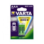 Μπαταρίες Επαναφορτιζόμενες Varta AAA 800mAh NiMH Phone Power (2 τεμ.)