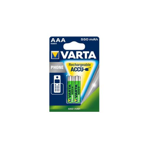 Μπαταρίες Επαναφορτιζόμενες Varta AAA 550mAh NiMH Phone (2 τεμ.)