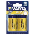 Μπαταρίες Alkaline Varta Longlife D LR20 (2 τεμ.)