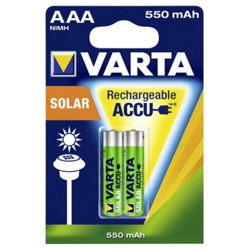 Μπαταρίες Επαναφορτιζόμενες Varta AAA 550mAh NiMH Solar (2 τεμ.)