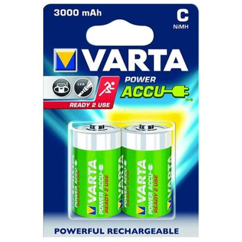 Μπαταρίες Επαναφορτιζόμενες Varta C 3000mAh NiMH 1.2V Ready2Use (2 τεμ.)