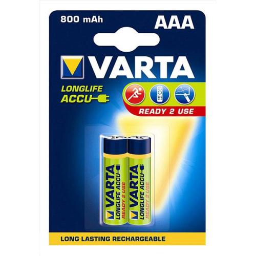 Μπαταρίες Επαναφορτιζόμενες Varta AAA 800mAh NiMH 1.2V Ready2Use (2 τεμ.)