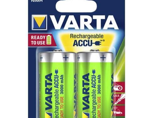 Μπαταρίες Επαναφορτιζόμενες Varta D 3000mAh NiMH 1.2V Ready2Use (2 τεμ.)