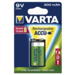 Μπαταρίες Επαναφορτιζόμενες Varta 9V 200mAh NiMH 1.2V Ready2Use (1 τεμ.)