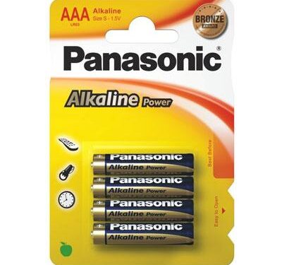 Μπαταρίες Alkaline Power Panasonic AAA LR03 (4 τεμ.)