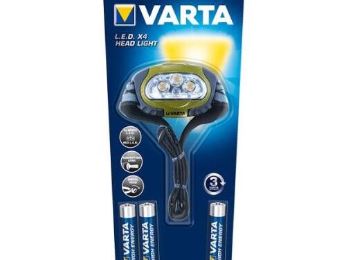 Αδιάβροχος Φακός Κεφαλής Varta Led Head Light με 3τεμ Μπαταρια AAA