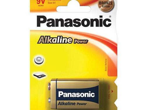 Μπαταρίες Alkaline Power Panasonic 9V 6LR61 (1 τεμ.)