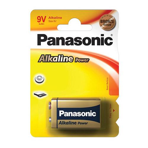 Μπαταρίες Alkaline Power Panasonic 9V 6LR61 (1 τεμ.)
