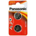 Lithium Button Cells Panasonic CR2016 (2 τεμ)