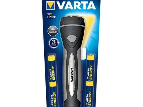 Φακός Varta Gel Light Led με 4τεμ Μπαταρια AAA (Μεσαίος) Μαύρο