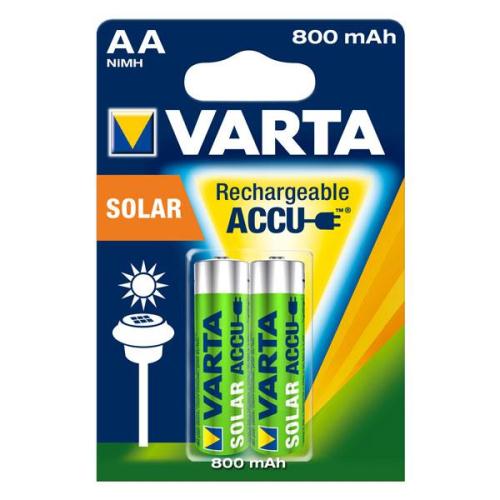 Μπαταρίες Επαναφορτιζόμενες Varta AA 800mAh NiMH Solar (2 τεμ.)