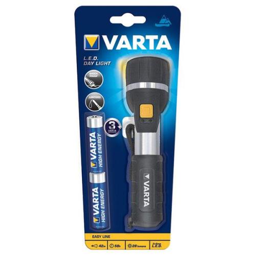 Φακός Varta Led Day Light με 2τεμ Μπαταρια AA (Μεσαίος)