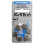 Μπαταρίες Ακουστικών Βαρηκοΐας iCellTech 675 (6 τεμ.)