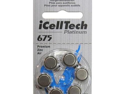 Μπαταρίες Ακουστικών Βαρηκοΐας iCellTech 675 (6 τεμ.)