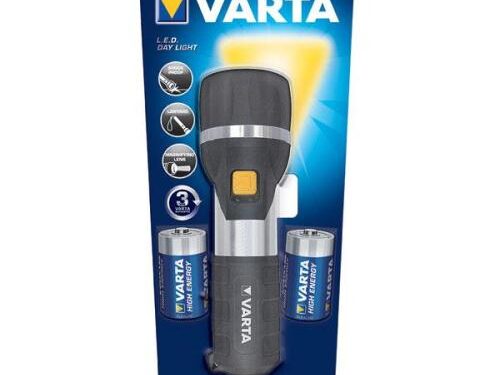 Φακός Varta Led Day Light με 2τεμ Μπαταρία D (Μεγάλος)