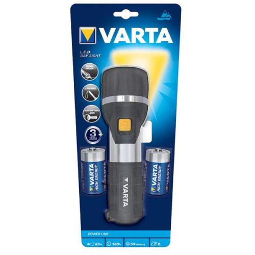 Φακός Varta Led Day Light με 2τεμ Μπαταρία D (Μεγάλος)