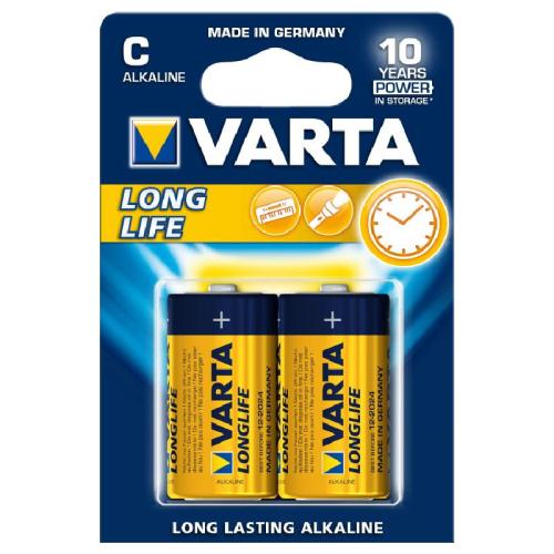 Μπαταρίες Alkaline Varta Longlife C LR14 (2 τεμ.)