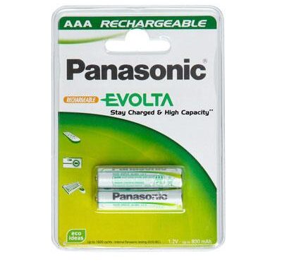 Μπαταρίες Επαναφορτιζόμενες Panasonic AAA 750mAh NiMH (2 τεμ.)