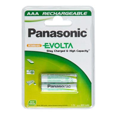 Μπαταρίες Επαναφορτιζόμενες Panasonic AAA 750mAh NiMH (2 τεμ.)