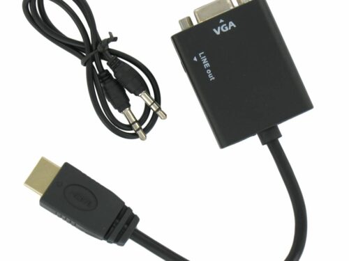 Αντάπτορας HDMI to VGA + Audio Converter Cable