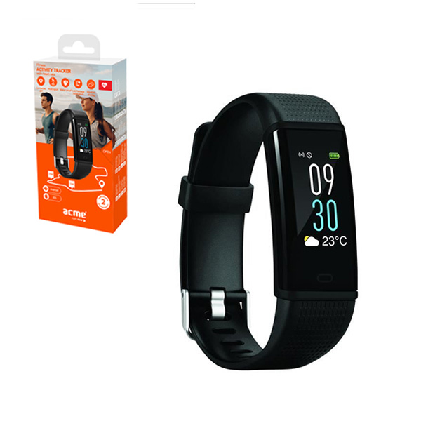 Fitness Activity Tracker HR ACME ACT304 Μαυρο