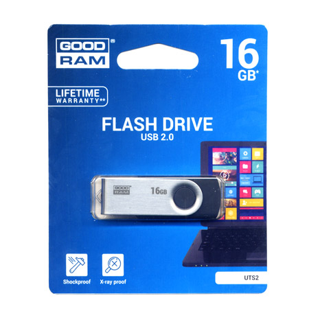 Flash Pen USB 16GB GoodRam Μαυρο Flash Pen USB 16GB GoodRam Μαυρο