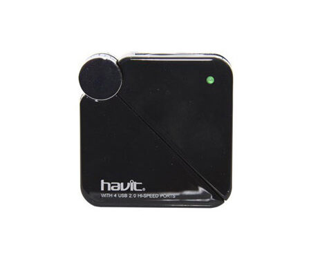 HUB H80 USB Port Extender 4 Θυρες Ταχυτητα 2.0 Μαυρο