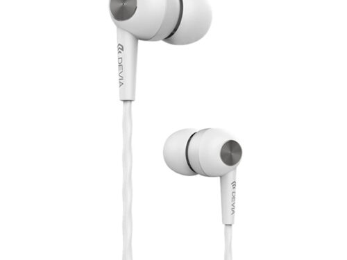 Hands Free Devia Kintone Stereo Ψειρα Σιλικονης 3.5mm Άσπρο