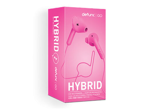 Hands free Defunc GO Hybrid 3.5mm Ροζ