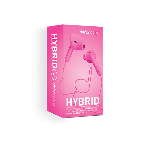 Hands free Defunc GO Hybrid 3.5mm Ροζ
