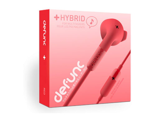 Hands free Defunc Plus + Hybrid 3.5mm Κοκκινο