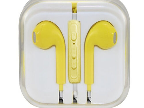 Hands free GNG Stereo 3.5mm Κίτρινο Με Switch