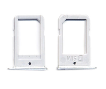 Sim Card Holder Για Samsung G925 Galaxy S6 Edge Ασπρο OR