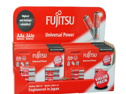 Stand Αλκαλικων Μπαταριων Fujitsu LR6 + LR3