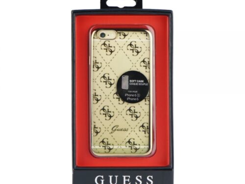 GUESS FACEPLATE IPHONE 6 gold trans backcover