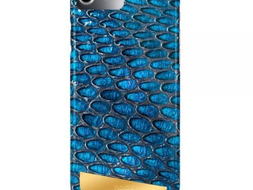 HOLDIT HARD BACK COVER SNAKE IPHONE 6 6S 7 8 blue - Image 1