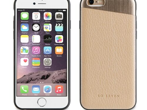 SO SEVEN METALLIC PU IPHONE 7 8 gold backcover