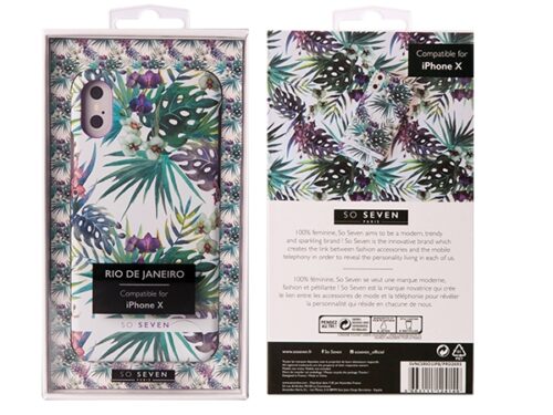SO SEVEN RIO ORCHID IPHONE X XS backcover - Image 1