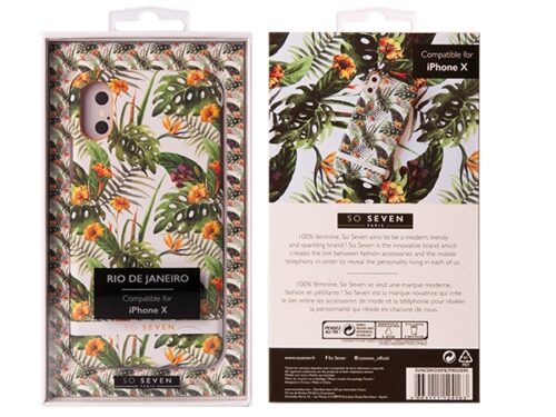 SO SEVEN RIO YELLOW HIBISCUS IPHONE X XS backcover - Image 1