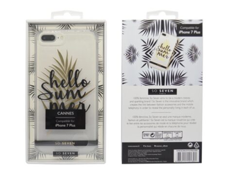 SO SEVEN FASHION CANNES HELLO SUMMER IPHONE 7 PLUS 8 PLUS trans backcover