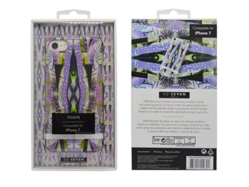 SO SEVEN MIAMI IPHONE 7 8 purple backcover - Image 1