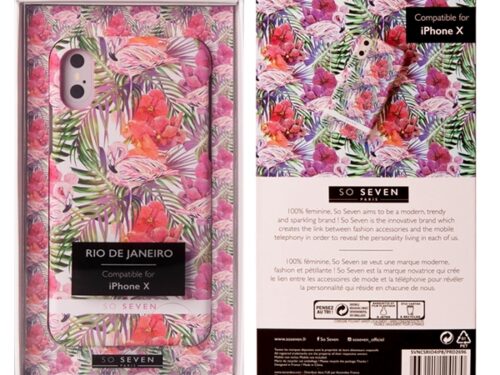 SO SEVEN RIO FLAMINGO IPHONE X XS backcover