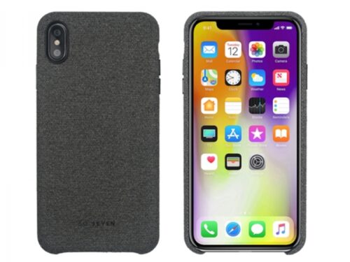 SO SEVEN GENTLEMAN MICROFIBER IPHONE XS MAX black backcover