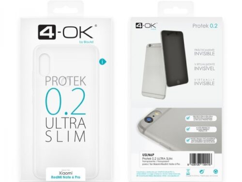 4OK TPU 0.2mm XIAOMI REDMI NOTE 6 PRO trans backcover